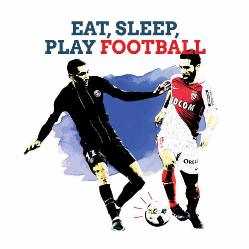 Eat Sleep Play Football Dad And Son Tshirt