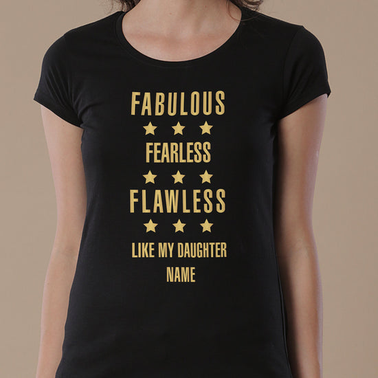 Fabulous Like My Daughter, Personalized Tee For Mom