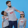 Family Elf, Dad, Daughter And Son Matching Tees
