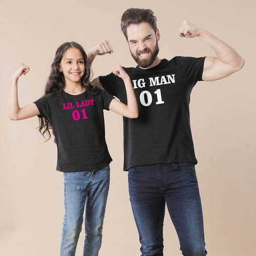 Father-Daughter Big Man And Lil Lady Tees