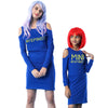 Feminist Matching Cold Shoulder Dresses For Mom And Daughter