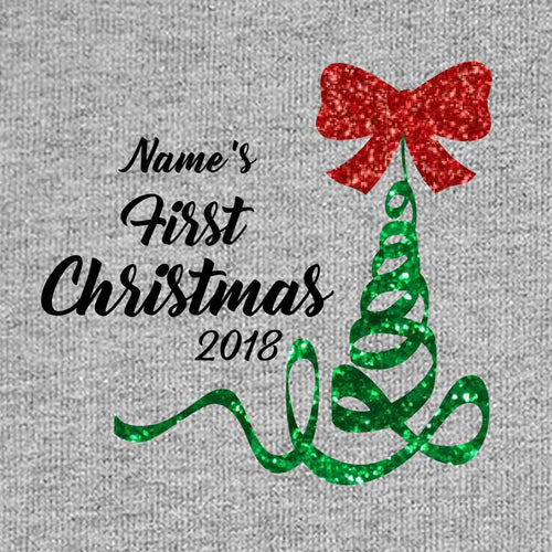 First Christmas, Personalized Bodysuit For Baby