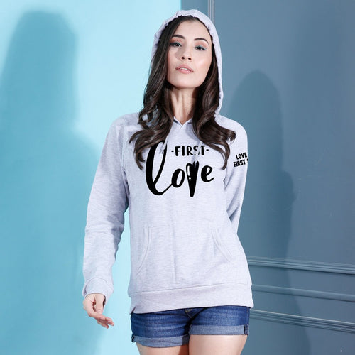 First Love Hoodies For Women