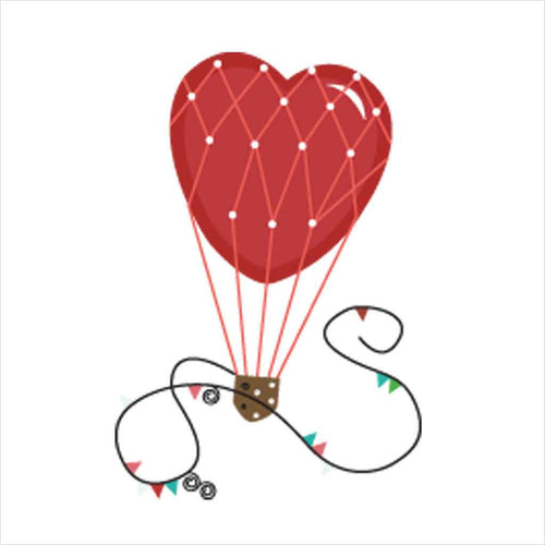 Love Hot Balloon Couple Tees