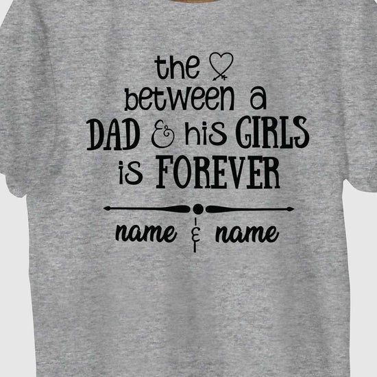 Dad And His Girl, Customisable Tee For Dad
