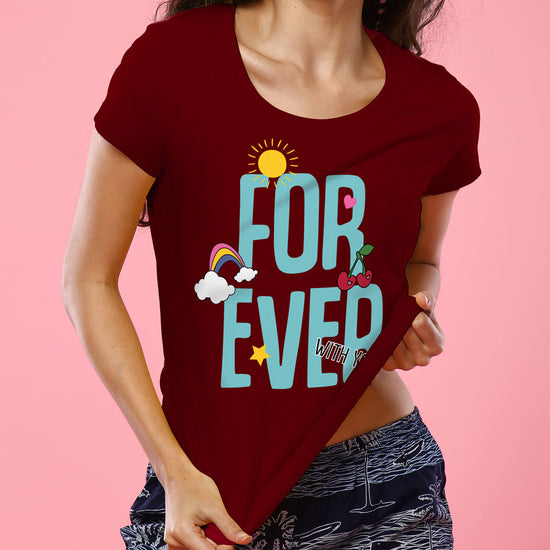 Forever, Matching Tee And Bodysuit For Mom And Baby