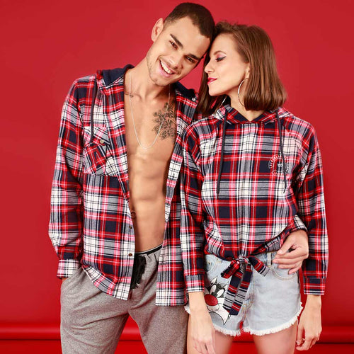 Forever- Whatever (Woven Pattern), Matching Hoodie For Men And Crop Hoodie For Women