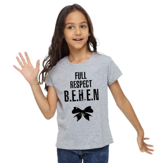 Full Respect Bhai-Behen Tee for kid sister