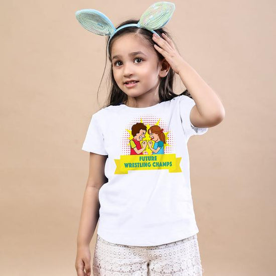 Future wrestling Champs for kid sister