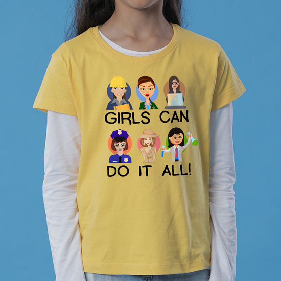 Girls Can Do It All Mom Daughter Tees