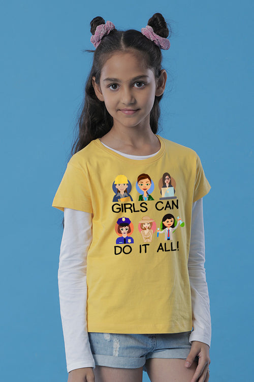 Girls Can Do It All Mom Daughter Tees For Daughter