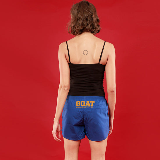 GOAT, Mr / Mrs,  Matching Blue Couple Boxers For Women