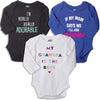 Team Grandparents, Set Of 3 Assorted Bodysuits For The Baby