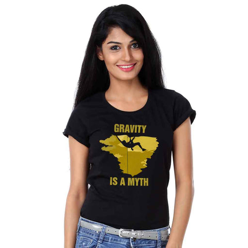 Gravity Is A Myth Friends Tees for women