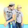 Grey Melange Pint Father-Son Tees