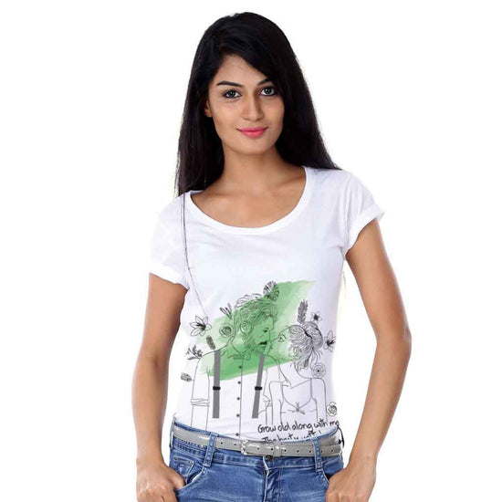 Grow Old Along With Me Couple Tees for women