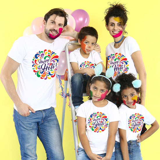 Happy Holi Grande Family Tees