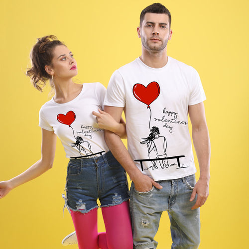 Happy Valentine's Day Couple Tees