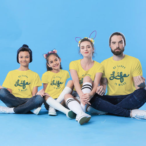 Happy Vibes Matching Family New Years Tees