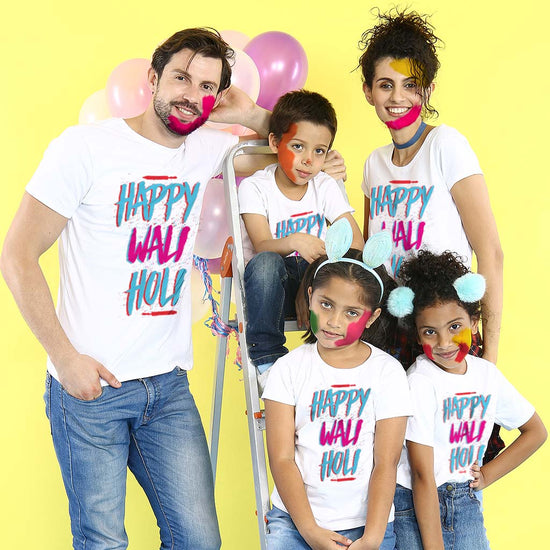 Happy Wali Holi Family Tees