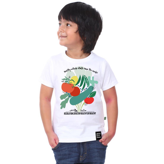 Stay Healthy Eat Healthy Tees for son