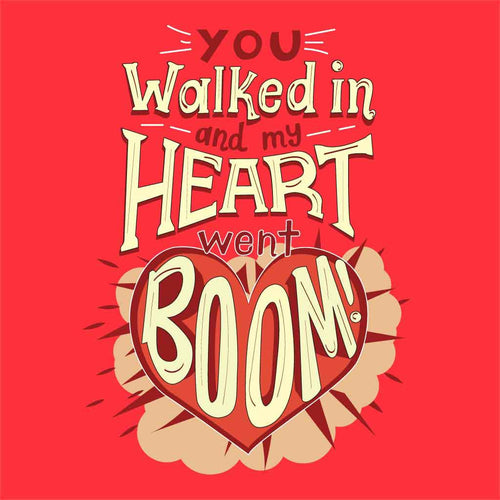 Heart Went Boom Couple Tees