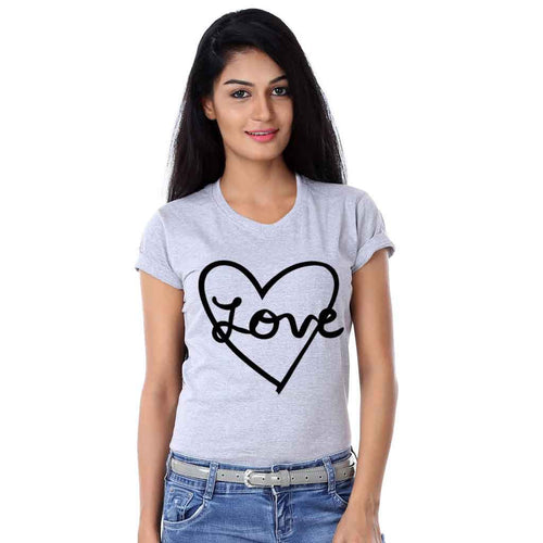 Mom & Daughter Love Heart Tees