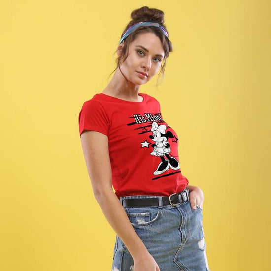 Her Mickey/His Minne, Disney Tee For Women