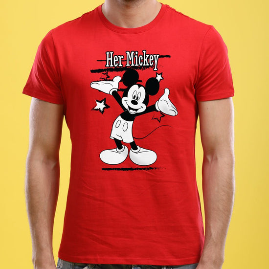 Her Mickey/His Minne, Disney Tee For Men