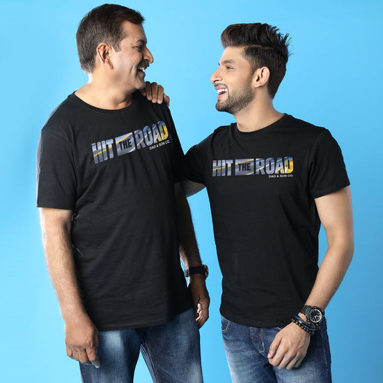Hit The Road, Dad And Son Matching Adult Tees