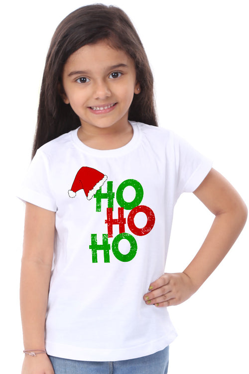 Ho Ho Ho, Santa Caps Mom And Daughter Tees For Daughter