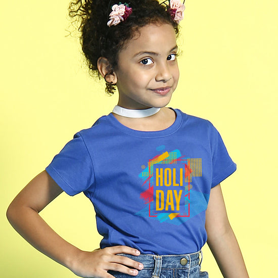 Holi Day , Matching Bro & Sis Holi Tees for sister