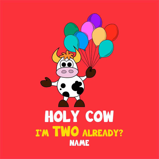 Holy Cow I'm two Birthday Tee