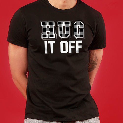 Hug It Off, Matching Couple Crop Top And Tee