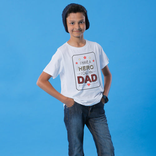 I Have A Hero Dad And Son Tshirt