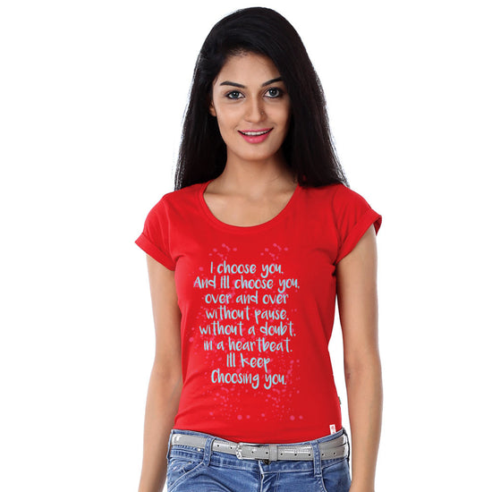 I Choose You Couple Tees for women