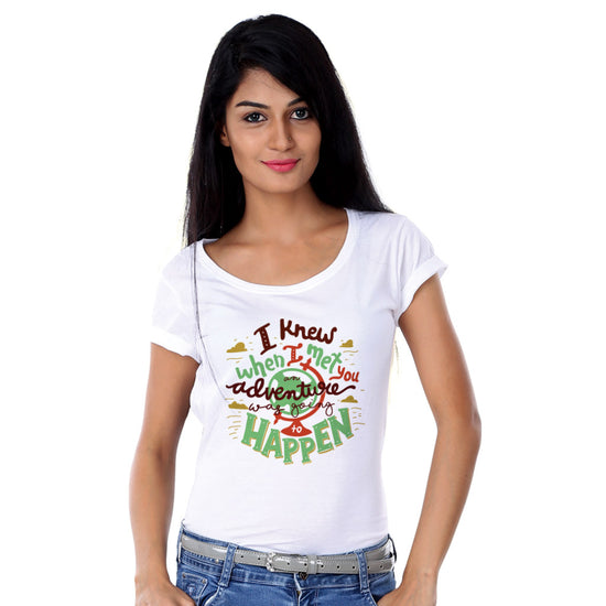 I Knew When I Met You Couple Tees for women