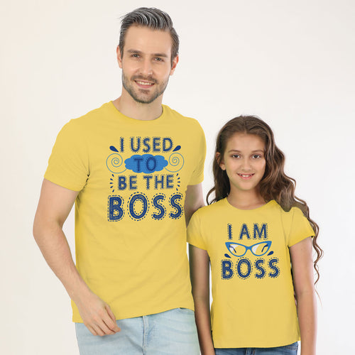 The New Boss Dad And Daughter Matching Tshirt 