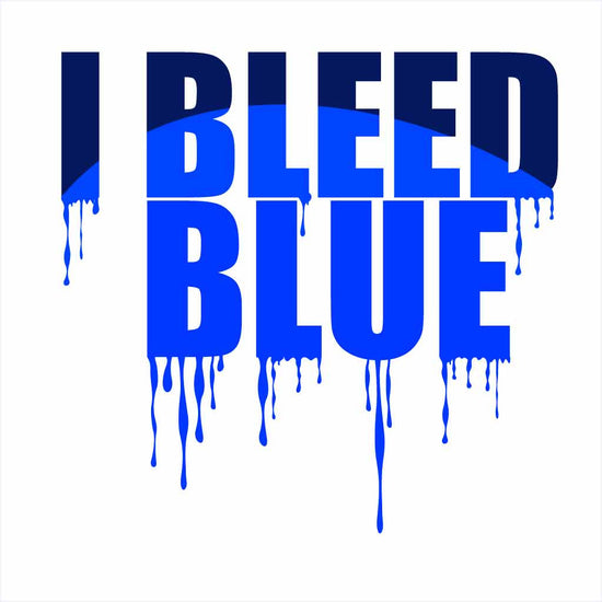 I Bleed Blue Tees For Men