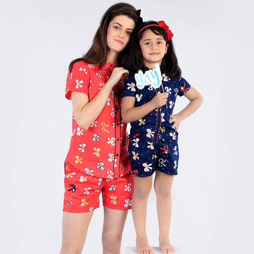 Put A Bow On It Matching Sleep Wear For Mom And Daughter
