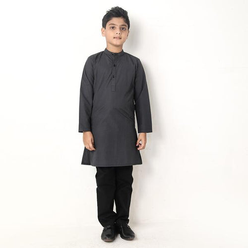 Black Stripes  Matching Kurta & Pyjama Set For Son