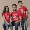 Drink Up, Dad, Son And Daughter Matching Tees