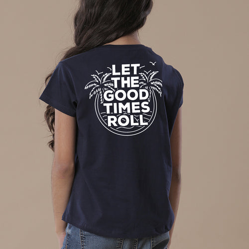 Let The Good Times Roll, Matching Travel Tees For Girl