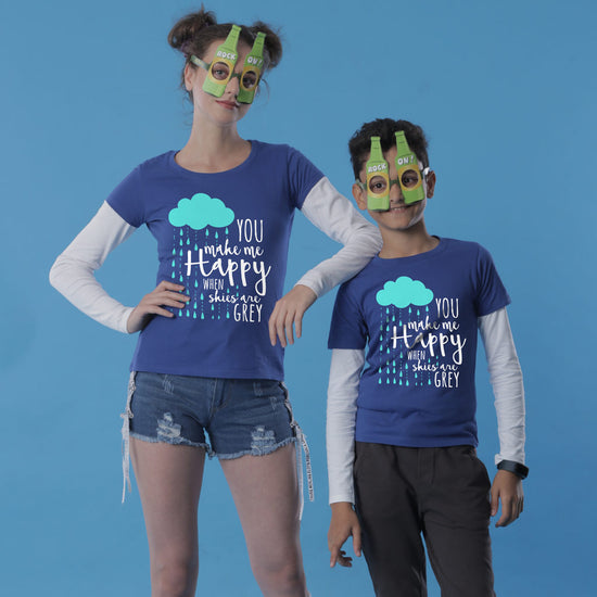 You Make Me Happy When Sky Are Grey Mom Son Tees