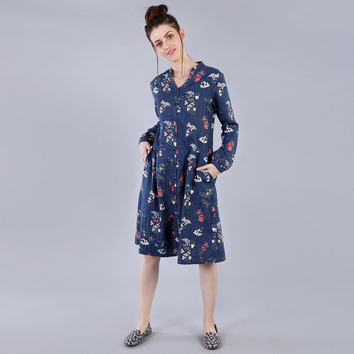 Floral Angels Shirt Dress And Printed Slip Ons For Mom And Daughter