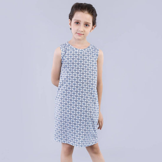 Summer Love, Midi Printed Dress For Daughter