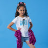 Super Dad, Daughter and Son White Tee For Daughter