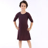 Browny Flare Dress For Daughter