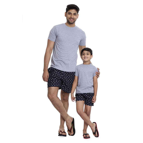 Cotton rich black moustache Boxers only