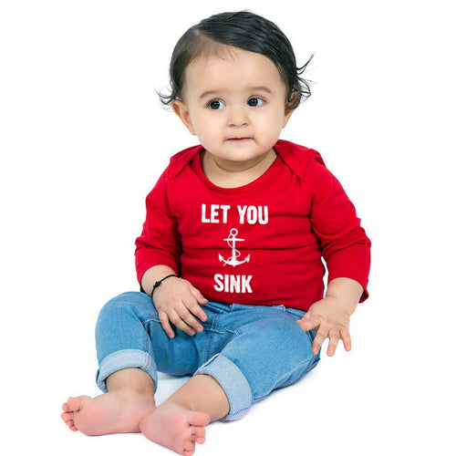 Never Let You Sink Dad-Baby Bodysuit and Tees